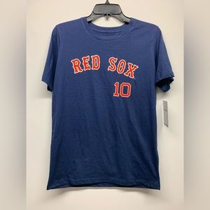 Trevor Story Boston Red Sox Youth Kids XL Name & Number T-Shirt Navy Red MLBPA